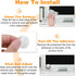 Quilax 4Pack 2Stick-On Office Desk Mirror, Adjustable Desk Mirror Office Cubicle, Monitor Mirrors to See Behind You