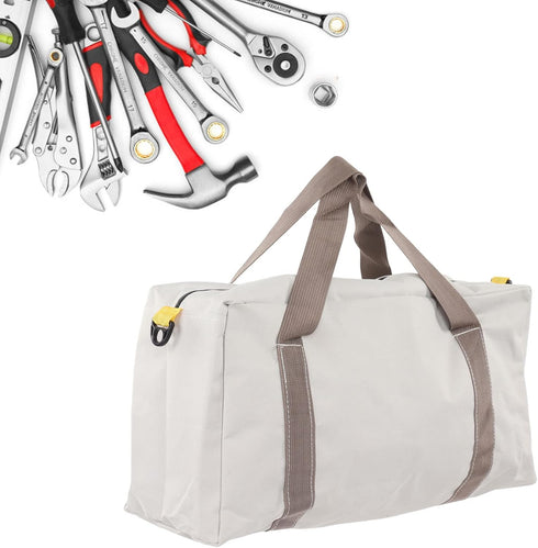 Tool Bag with Large Capacity Storage, Wear Resistant and Portable, 20in Wide Mouth for Auto Repair and Woodworking
