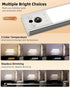12inch 3 Dimmable Closet Counter (2 Pack) EZVALO Under Cabinet Lighting, Rechargeable Motion Sensor Light Indoor