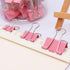 Pink Binder Clips, Assorted Sizes Set (Small, Medium, Large) for Office School and Home Supplies
