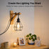 2-Pack 8ft, Cable Matters Plug in Hanging Light Cord with Switch - Pendant Light Cord with Lamp Socket, Black