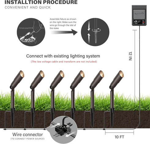 Malibu Low Voltage Floodlight Outdoor Landscape Lighting 176 Lumen 20W Halogen Warm White 12V Spotlight
