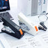 M&G Effortless Desktop Stapler, 50 Sheet Capacity, One Finger Stapling, Includes 1000 Staples, Portable for Office