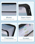 SKYDUE 7 Pocket Accordion File Organizer, Letter Size Expanding Folder with Front Pocket, Double Zipper