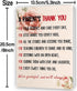 LiuuLi A Parent's Thank You Card, Heartfelt Appreciation Poem Gift for Nursery School, Preschool, Kindergarten