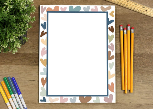 Teacher Created Resources Everyone is Welcome Hearts Computer Paper, 50 Sheets by Teacher Created Resources