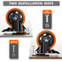 3 Inch Caster Wheels Set of 4 Heavy Duty Locking Industrial Swivel Top Plate Casters for Furniture