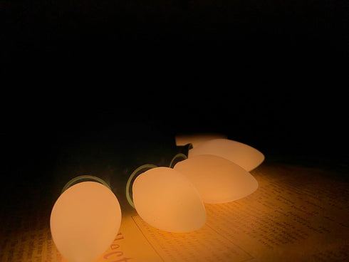 25 Pack C7 White LED Replacement Bulbs 0.6 Watt E12 Base Indoor Night Light for Christmas Decor