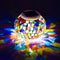 OKQYIMAQQ Solar Table Light, Solar Mosaic Lights Color Changing Solar Glass Ball Garden
