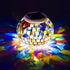OKQYIMAQQ Solar Table Light, Solar Mosaic Lights Color Changing Solar Glass Ball Garden
