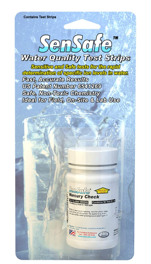 Industrial Test Systems WaterWorks 480048 Mercury Check, 2 Minutes and 30 Seconds Test Time, 50-1000 ppb Range (Bottle of 50)
