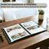 8.5 11, 2 Pack 4 8 Restaurant Menu Covers x Menu Holder Faux Leather Menu Book with Clear PVC Sleeves, Page View