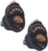 Needzo Black Bear Paw Drawer Knob Pulls, Rustic Cabin Accessory for Cabinets, Pack of 2