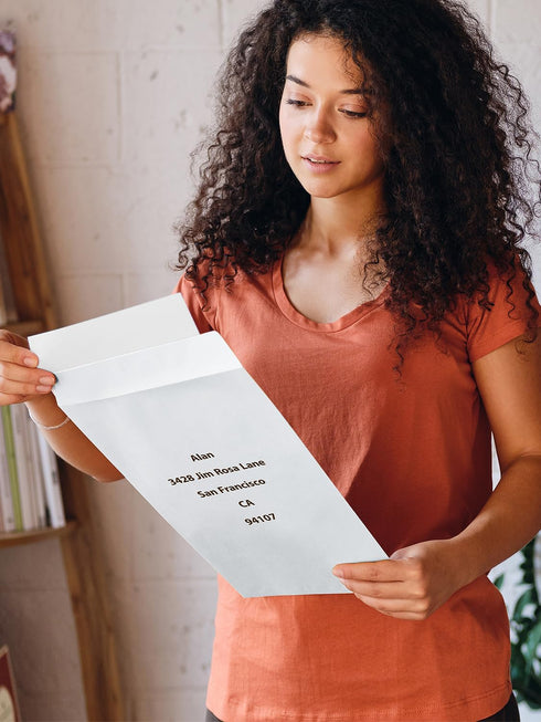 Eupako Catalog Mailing Envelopes - 9x12 White Self Seal Envelopes, 250 Pack for Organizing