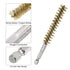 5Pcs Bore Brush, Brass 15mm Dia Cleaning Twisted Bronze Wire Brush with Handle 1/4 Inch Hex Shank