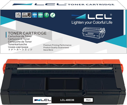 LCL Remanufactured Toner Cartridge Replacement for Ricoh 408336 M C250H M C250FW M C251FW P C301W P C311W (Black 1-Pack)