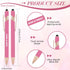 Yeaqee 24 Pcs Inspirational Ballpoint Pens Motivational Black Ink Retractable Quotes Pen with Stylus Tip Encouraging Message Pen Bulk for Women Men Writing Office School Christmas Gift (Rose Red) by Yeaqee