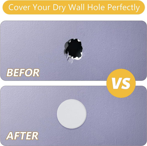 HOME MASTER HARDWARE 5" Wall Protector Round, 5 Pack Doorknob Wall Shield Guard Door Stop, Rigid Vinyl Hard Wall Protection Pads White with Self Adhesive Sticker by HOME MASTER HARDWARE