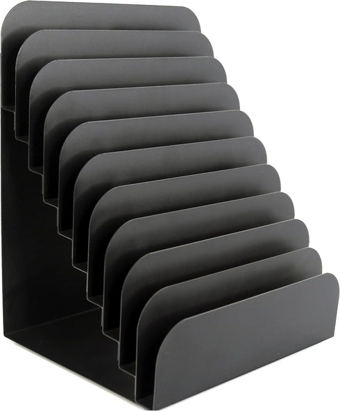 Huron Pad Rack Slant 10 Slot, Black Commercial Grade Steel