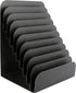 Huron Pad Rack Slant 10 Slot, Black Commercial Grade Steel