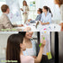 Thenshop 200 Pack Dry Erase Markers with 4 Magnetic Whiteboard Erasers, Bulk Fine Point Markers for Office