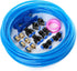 TAILONZ PNEUMATIC 16 Meter 50ft Blue Polyurethane PU Air Hose Pipe Tube Kit, 6mm OD 4mm ID