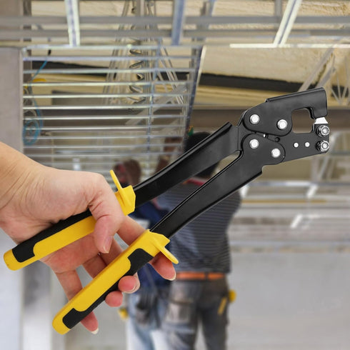 Generic Metal Stud Crimper, Revolving Punch Pliers, Drop Ceiling Grid Pliers, Light Steel Handle Stud Crimper, Sheet