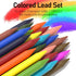 Four Candies 3PCS 2MM Mechanical Pencils with Case, Metal Lead Holder with 120 Graphite Lead Refills, 4 Erasers,