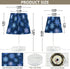 Kcldeci Snowflakes Blue Bedside Table Lamp for Bedroom Farmhouse Lamps for Living Room Night Light for End Table