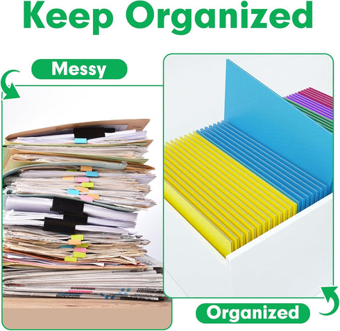 Two Pocket Folders, PANDRI 30 Pack, 2 Pocket Folders, Letter Size Paper File Folder for School Office Home Business,