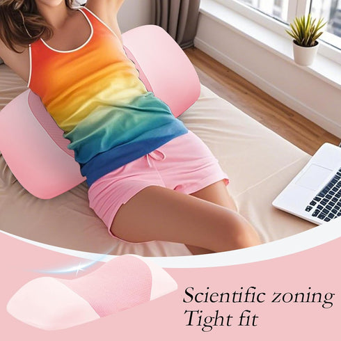 Generic 21.65x10.24x4.33in Memory Foam Lumbar Pillow, Lumbar Support Pillow for Sleeping, Breathable Sponge Ergonomic