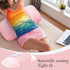 Generic 21.65x10.24x4.33in Memory Foam Lumbar Pillow, Lumbar Support Pillow for Sleeping, Breathable Sponge Ergonomic