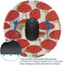 JaoXer 8-Inch Red White Mushroom Round Mouse Pad - Your Desk Companion for Office, Desktop, Laptop, Personal Computers