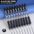 Black Gel Pens Bulk - 30 Pack Fine Point Smooth Writing No Smudge, 0.7mm Gel Ink, Retractable Rollerball