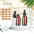 Teenitor Eye Dropper Bottles with Funnels, Plastic Transfer Pipettes & Labels, 30ml Glass Tincture Bottles, Amber