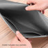 Enyuwlcm PU Leather A4 File Folder Document Holder with Snap Closure for Receipt Contract, Gray