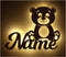 Namofactur Personalized Teddy Bear Night Light Gifts for Teacher Baby Girls Boys -