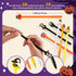 SANNIX 50 Pieces Halloween Pens, Fun Cartoon Gel Ink RollerBall Pens for Kids Gift School Class Birthday Party Supplies Halloween Party Favors Pumpkin Ghost Skull Bat (19 Style)