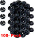 iMBAPrice NM94-100 Plastic Black Button Push-in NM Cable Romex Connector, 100-Pack, 3/8 Trade Size