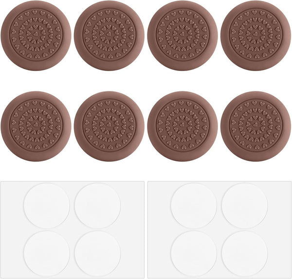 SULIKJHUI 8 Pcs Cutting Board Rubber Feet, Self-Adhesive Silicone Feet for Cutting Board,