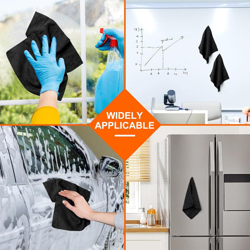 Ira Pollitt 8 12 12 inch Pieces Magnetic Cleaning Cloth Dry Erasers Microfiber Dry Erase Erasers Reusable Microfiber