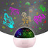 Cute Horses Projector with 10H Timer, RGBW LED Horse Night Light, 360 Rotation USB/Battery Operated Gifts for Kids