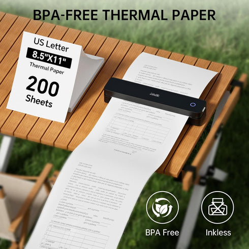 MT610 M832 8.5 11 200 M08F-Letter, M832, M834, A285M, A80, A81, PR20, A40 Thermal Paper x Sheets for & Most Letter