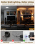 4000mAh 3 12 1 Pack) EZVALO Motion Sensor Wall Sconce with Remote, Rechargeable Battery Operated Wall Light, CCT & RGB
