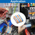 60PCS AWG28-12, 1 1 Tnisesm Lever Wire Connectors Quick Connect Electrical Splicing Kit for Compact Inline Terminals