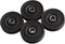 CNBTR 4PCS U-Type Pulley Wheel U Groove Bearing for Doors and Windows, 8mm Shaft Hole, 45mm Diameter