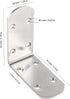 16 3 3 Inch 90 KEILEOHO PCS Heavy Duty L Brackets, x L Corner Brace, Stainless Steel L Bracket, Degree Angle Shape