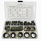 Tom's World 130Pcs Self-Centered Bonded Seal Oil Washers Gasket Assortment Kit for Plumbing and Automotive