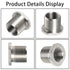 2 Pack Thread Adapters and Washers, 1/2x28 to 5/8x24 Stainless Steel Thread Protector with Rubber Washer