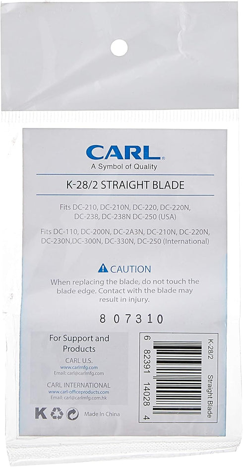 CARL K-28/2 Replacement Straight Blade for DC-210/220/238/2501, Gray